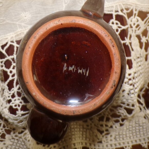 Vintage Japanese Red Ware Hand-painted  Teapot - Picture 7 of 13